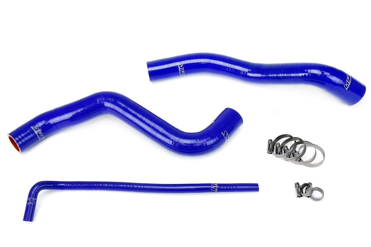 Blue HPS 57-1399-BLUE Silicone Radiator Coolant Hose Kit