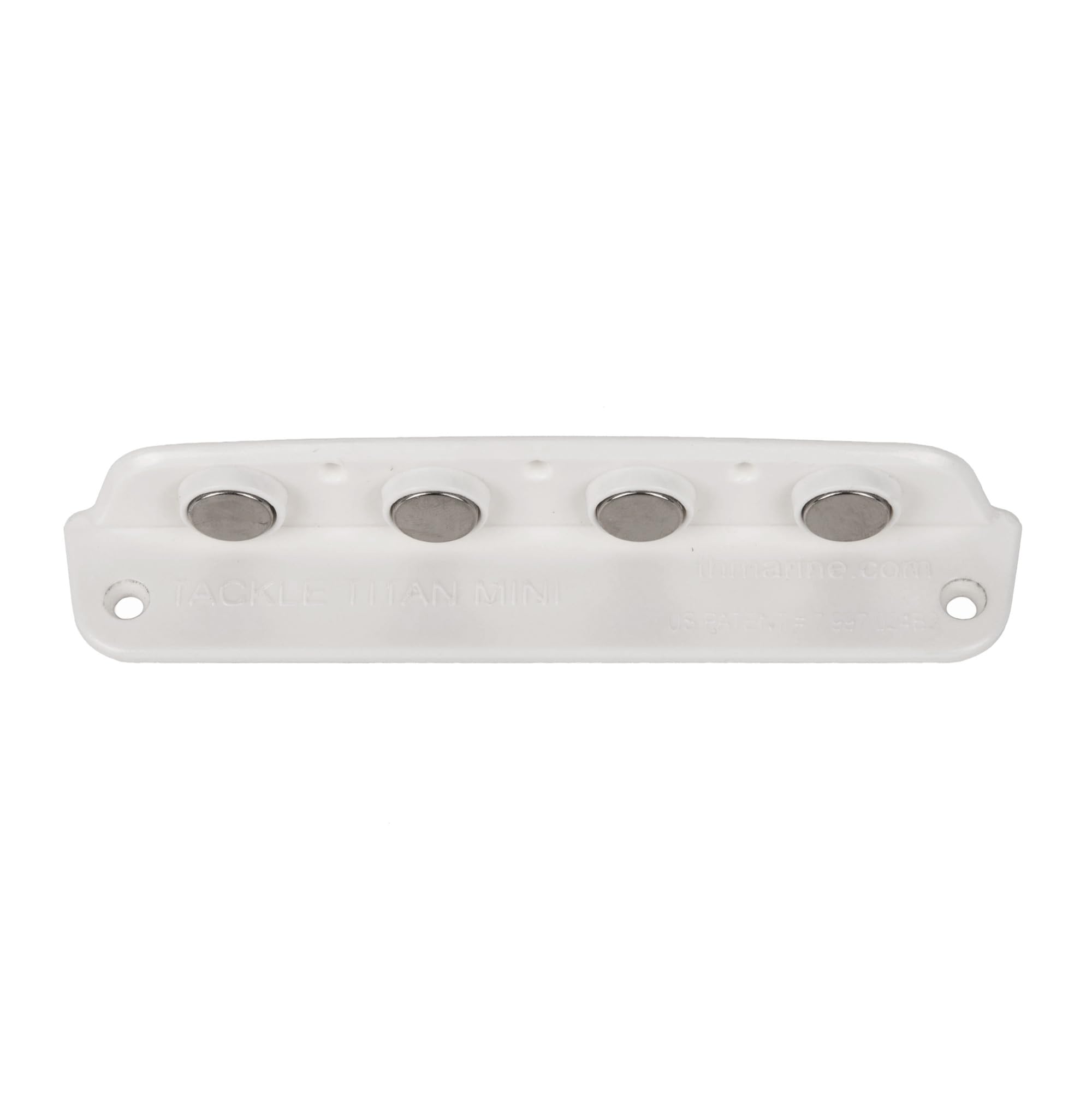 T-H Marine Mini Tackle Titan | Magnetic Lure Holder & Tackle Organizer | Extra Strong Magnets Keep Lures and Tools Within Reach - White