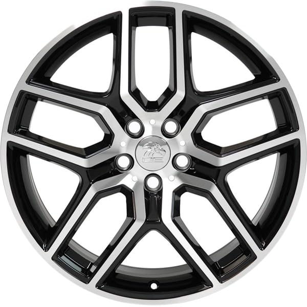 Black Machined Wheel OE Wheels LLC FR73-20090-5450-44MB Painted (20 x 9. inches /5 x 114 mm, 44 mm Offset)