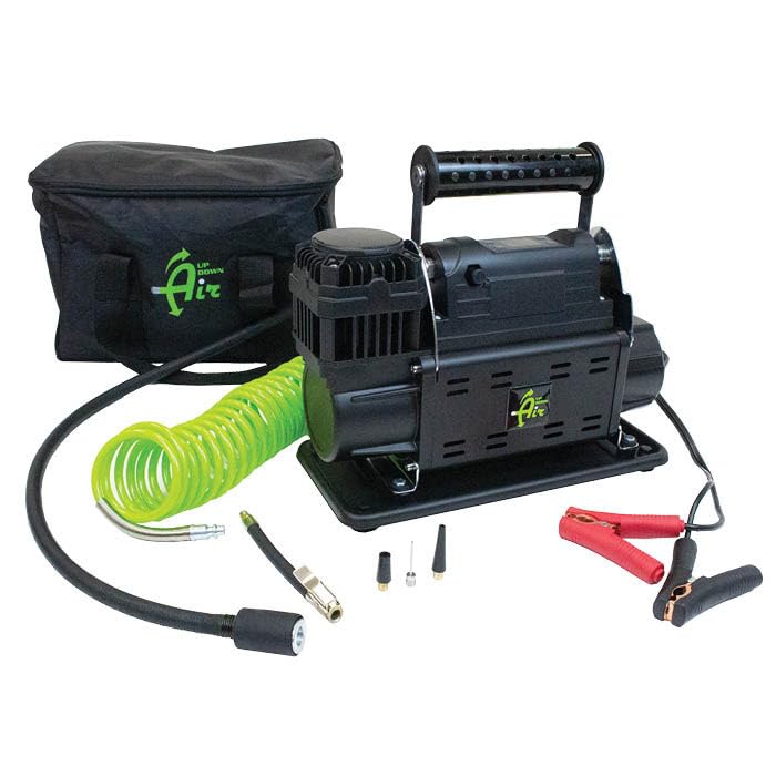 EGOI Portable Air - Up Down Twin Compressor System 10.6 CFM with Digital Control Panel, Storage Bag, Hose & Attachments - Dual Motor
