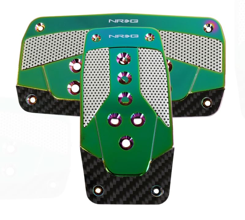 Aluminum Sport Pedal A/T NRG - Silver w/Neochrome Carbon
