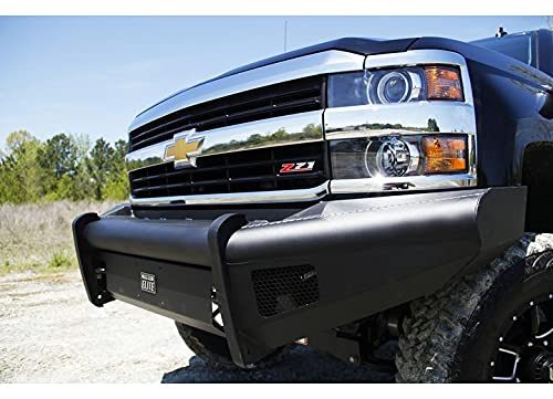 Silverado 2500 or 3500 Front Elite Ranch Bumper with Tow Hooks No Guard Matte 15-C