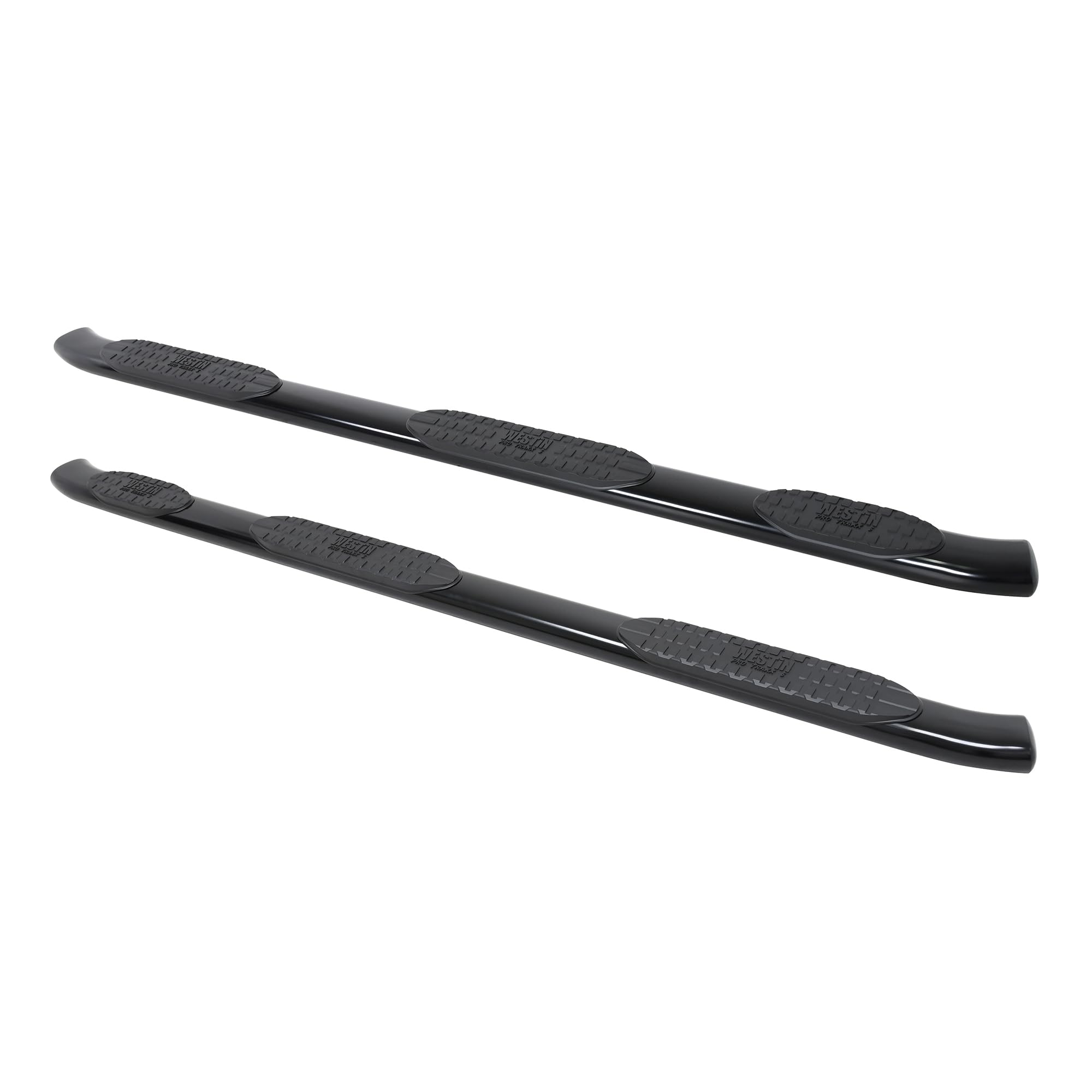 Westin PRO TRAXX 5 Oval Wheel to Wheel Nerf Bars fits 2019-2025 Silverado Sierra 1500 Crew Cab 6'5" Bed (Exc 2019 Silverado LD/Sierra 1500 Limited) Black Pair