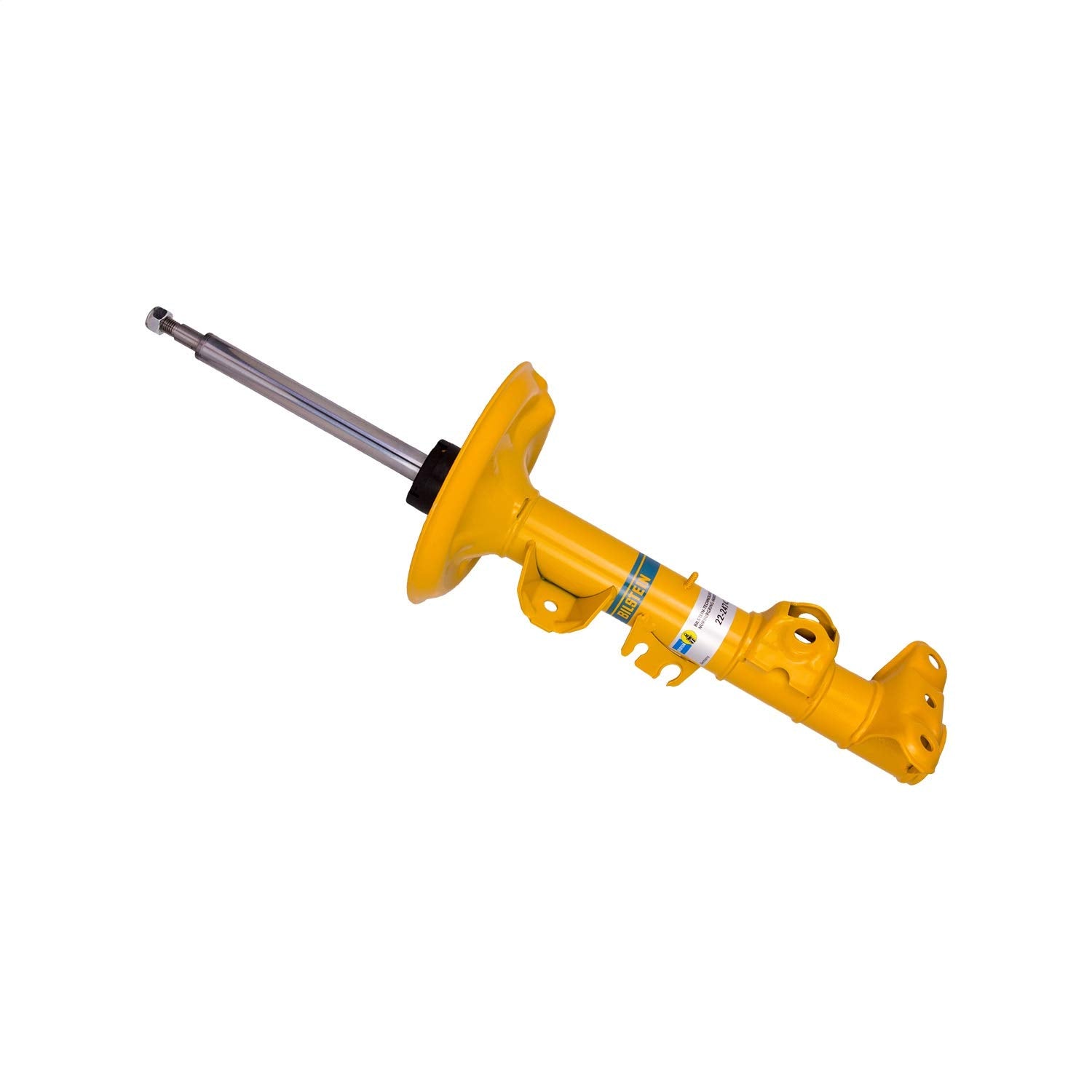 B6 Performance Suspension Strut Assembly Bilstein 22-247438 Stem Upper/Clevis Lower Mounting Twintube Yellow Paint Finish