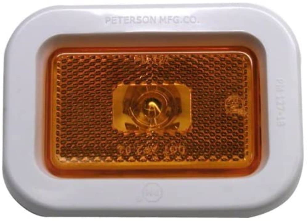 V127KA Peterson Manufacturing 3"x1.94" Strobe Light (Inc M/C P2 Rectangle Kit), 1 Pack
