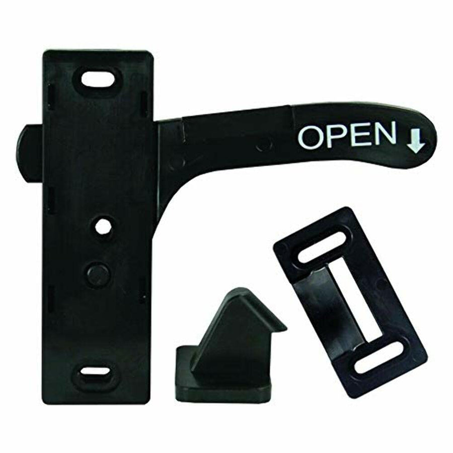 Screen Door Latch JR Products 10765 - Right Hand, Black