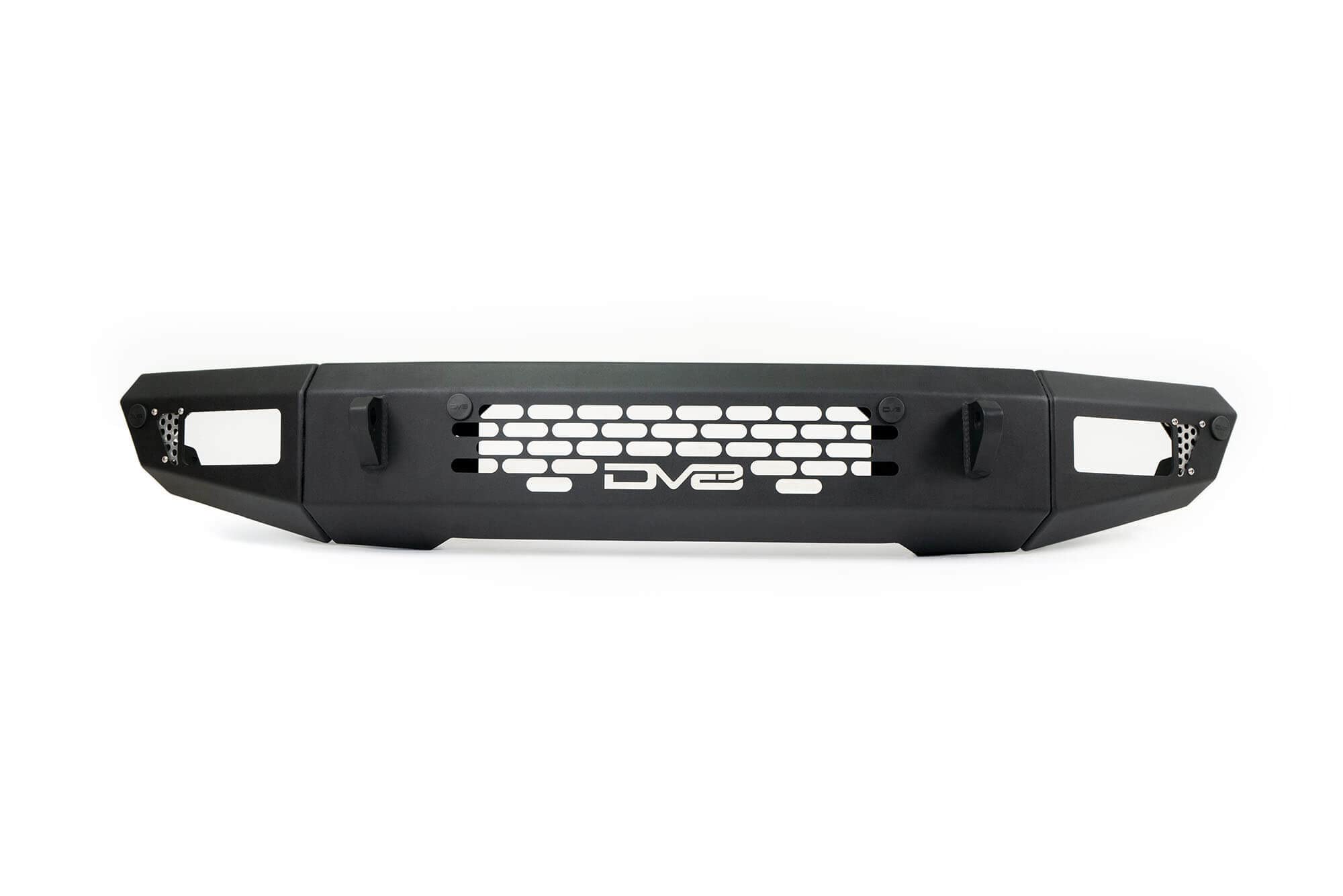 OE Plus Series DV8 Offroad Front Bumper Compatible with 2021-2025 Ford Bronco | Multiple Light Mounts | Compatible with OEM Skid Plate, 360° Camera, & Sensors | Reinforced D-Ring Mounts