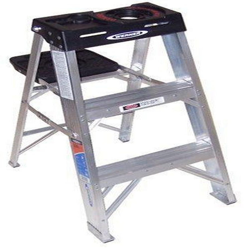 300-Pound Duty Rating Werner Aluminum Stepladder, 3-Foot