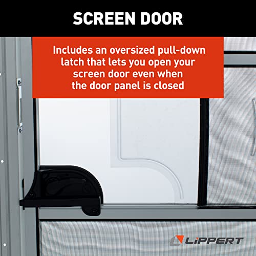 28" x 68" RV Right Square Entry Door Lippert Components v000213919 Polar White
