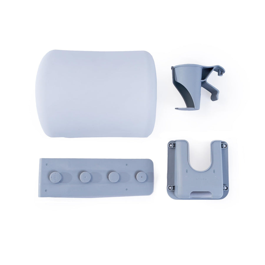 Step2 Pool Accessories Set Mondello – Compatible with Mondello Lounger and Mondello Chair Waterproof Pool & Patio Furniture - Lounger Pillow, Adaptable Cup Holder, and Phone Holder, Gray