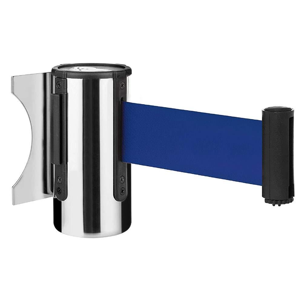Multimedia Control Steam Barrier - Continuous Mounting Red Backrest Barrier Stainless Steel Room Installation: Used in Banks, Parks, Hotels, Infantry Parks, Trade Shows
