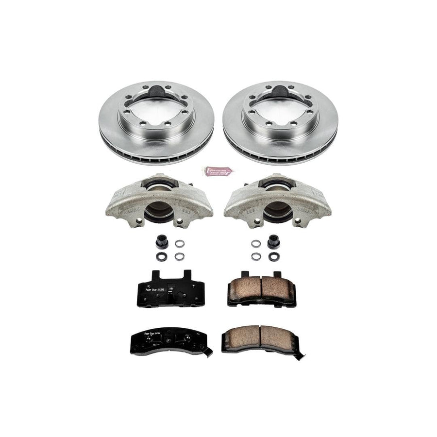 Power Stop KCOE1524 1-Click OE Replacement Brake Kit with Calipers For K1500 Suburban K2500 K2500 Suburban K3500 Ram 2500 K1500 Suburban K2500 K2500 Suburban K3500 [Model Specific]