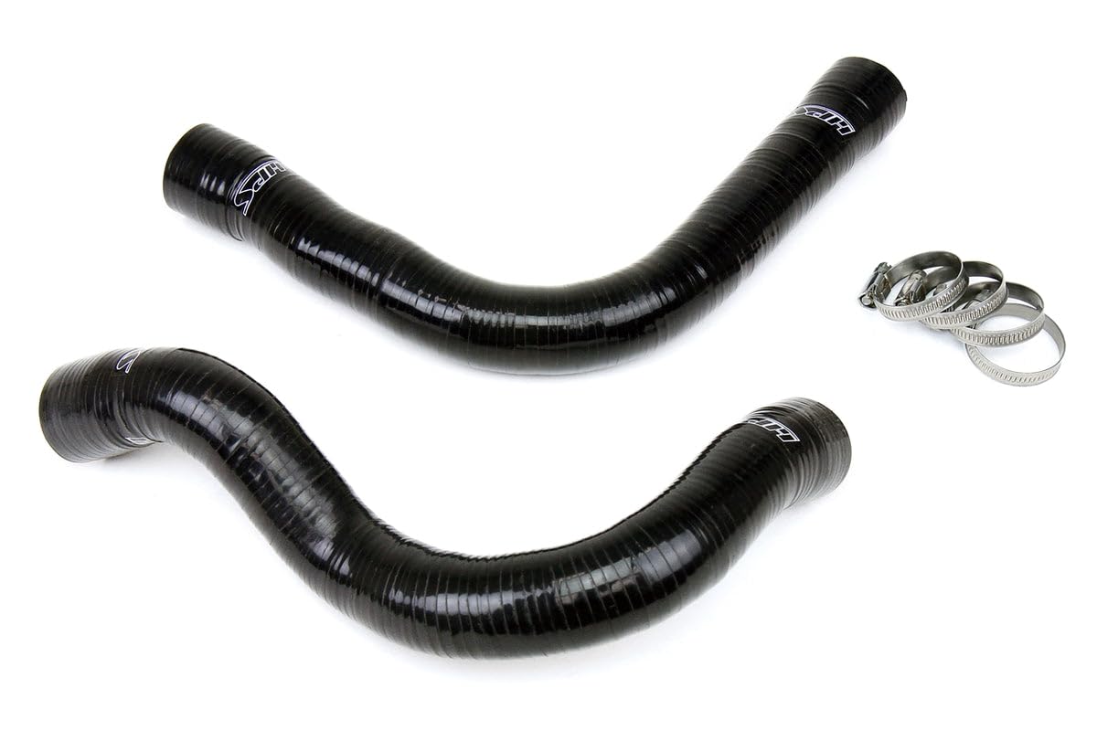 Black HPS Performance 57-1018-BLK Silicone Radiator Hose Kit Coolant