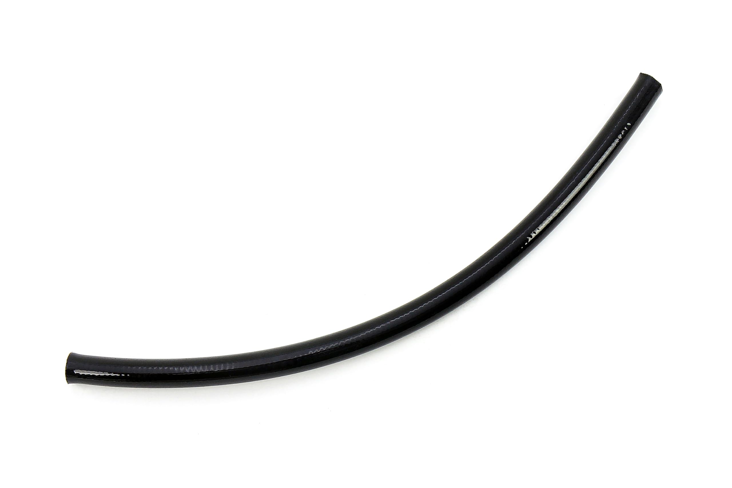 350 Series HPS 350-04 PTFE Stainless Steel Reinforced Braided PVC Hose for AN Fitting, Size: AN-4, Maximum Pressure: 2000 PSI, 1 Feet, Black