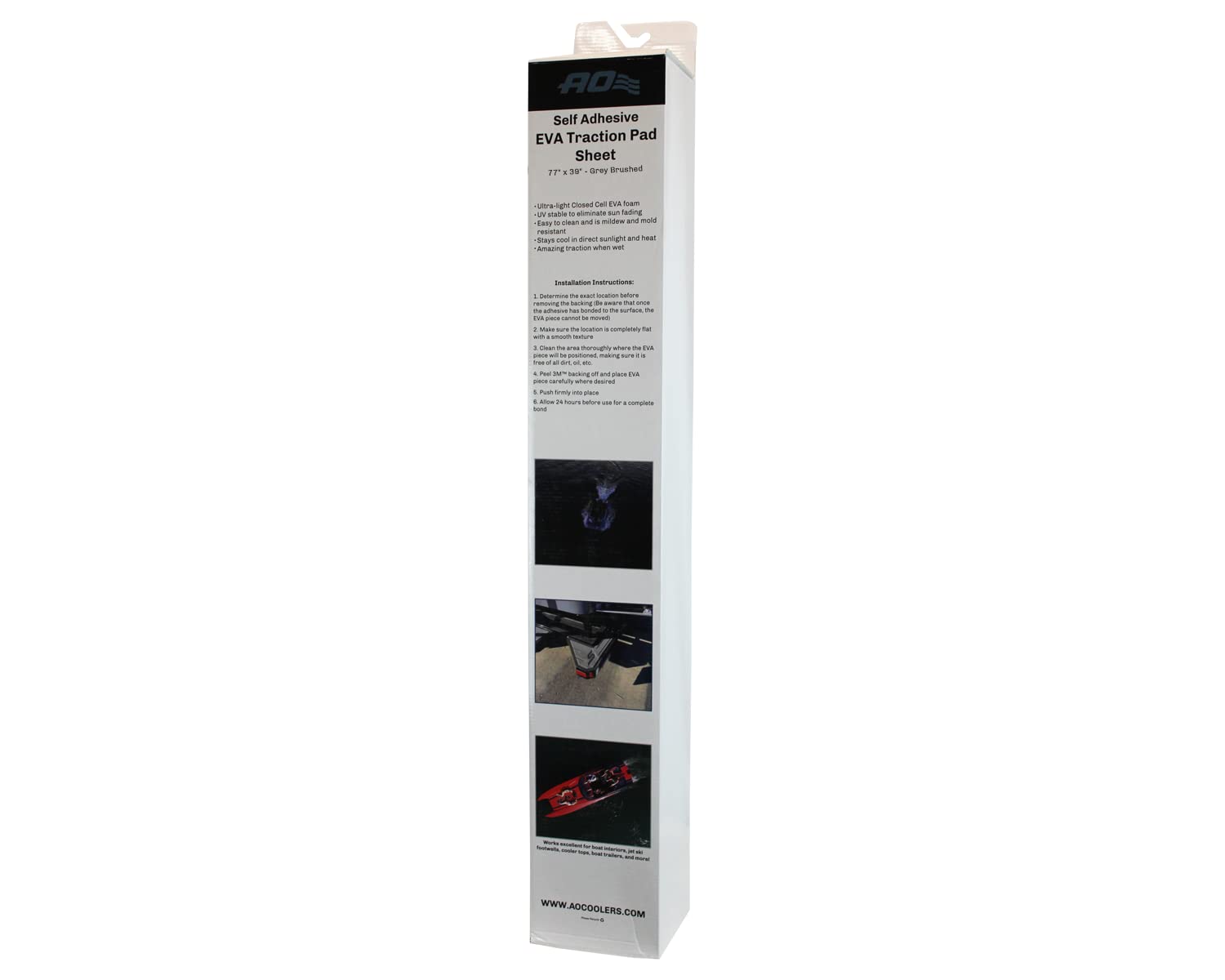 EVA 77" X 39" Sheet - AO Coolers Grey Brushed