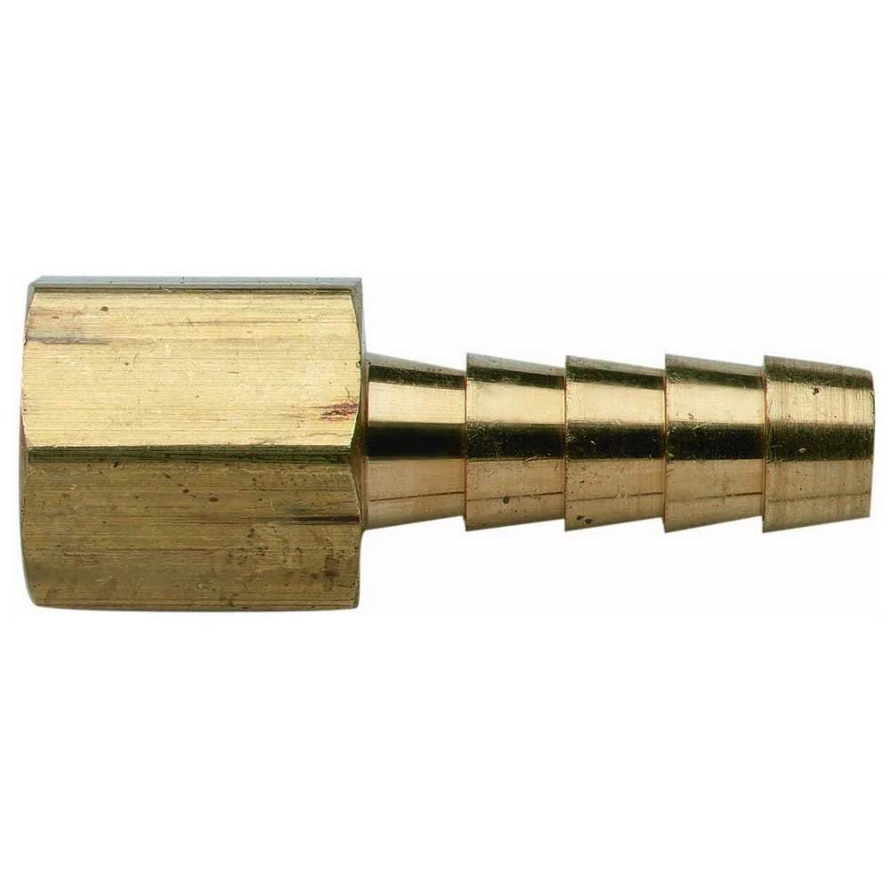 Brass Moeller Fuel Line Hose Barb (Female 1/4" NPT x 3/8")