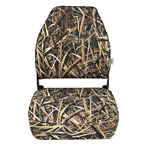 Camo High Back Wise 8WD617PLS-728 Boat Seat, Mossy Oak Shadowgrass Blades