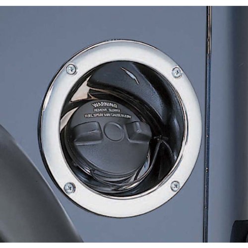 Fuel Filler Cover, Chrome | Rugged Ridge | 11135.25 | Fits 1997-2006 Jeep Wrangler TJ