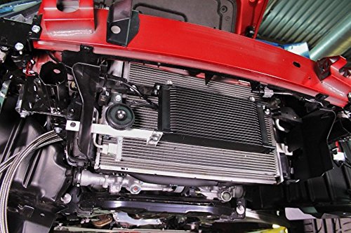 Mishimoto Oil Cooler Kit MMOC-MIA-16 Compatible With Mazda MX-5 Miata Non-Low Temp 2016+ Silver