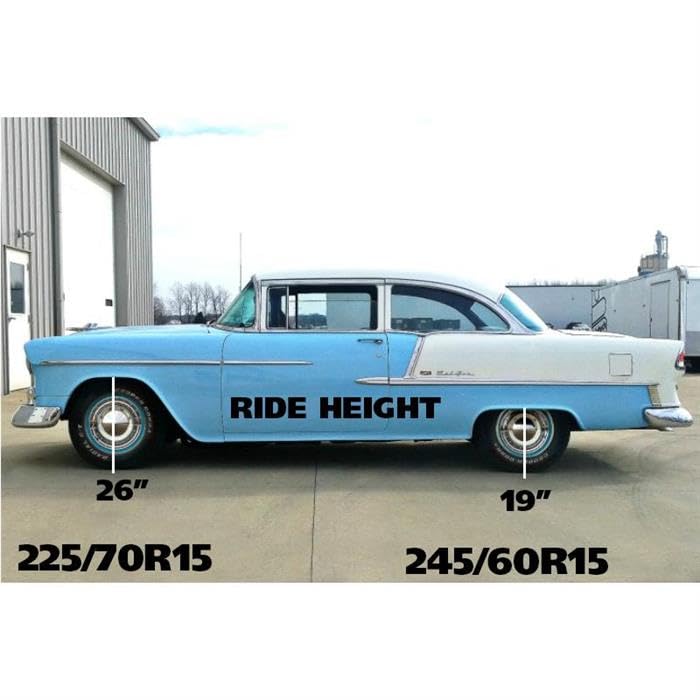 RideTech Composite Leaf Spring/HQ Shock Kit 11014810, 55-57 Compatible with Chevy