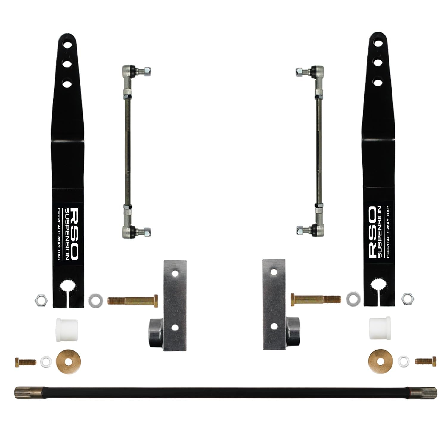 Front JK Sway Bar Kit with Steel Frame Brackets