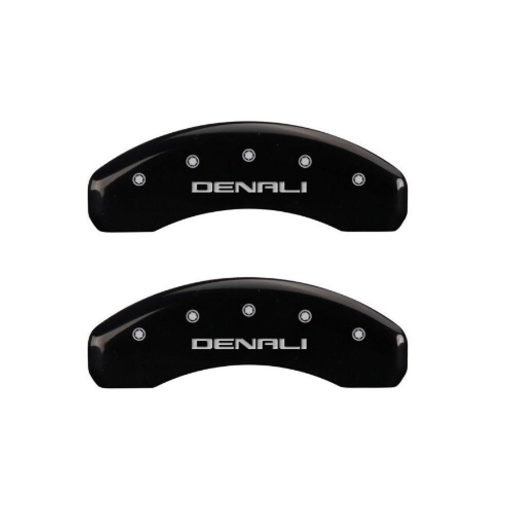Denali MGP Caliper Covers 34209SDNLBK Black Powder Coat Finish, Silver Characters, Set of 4