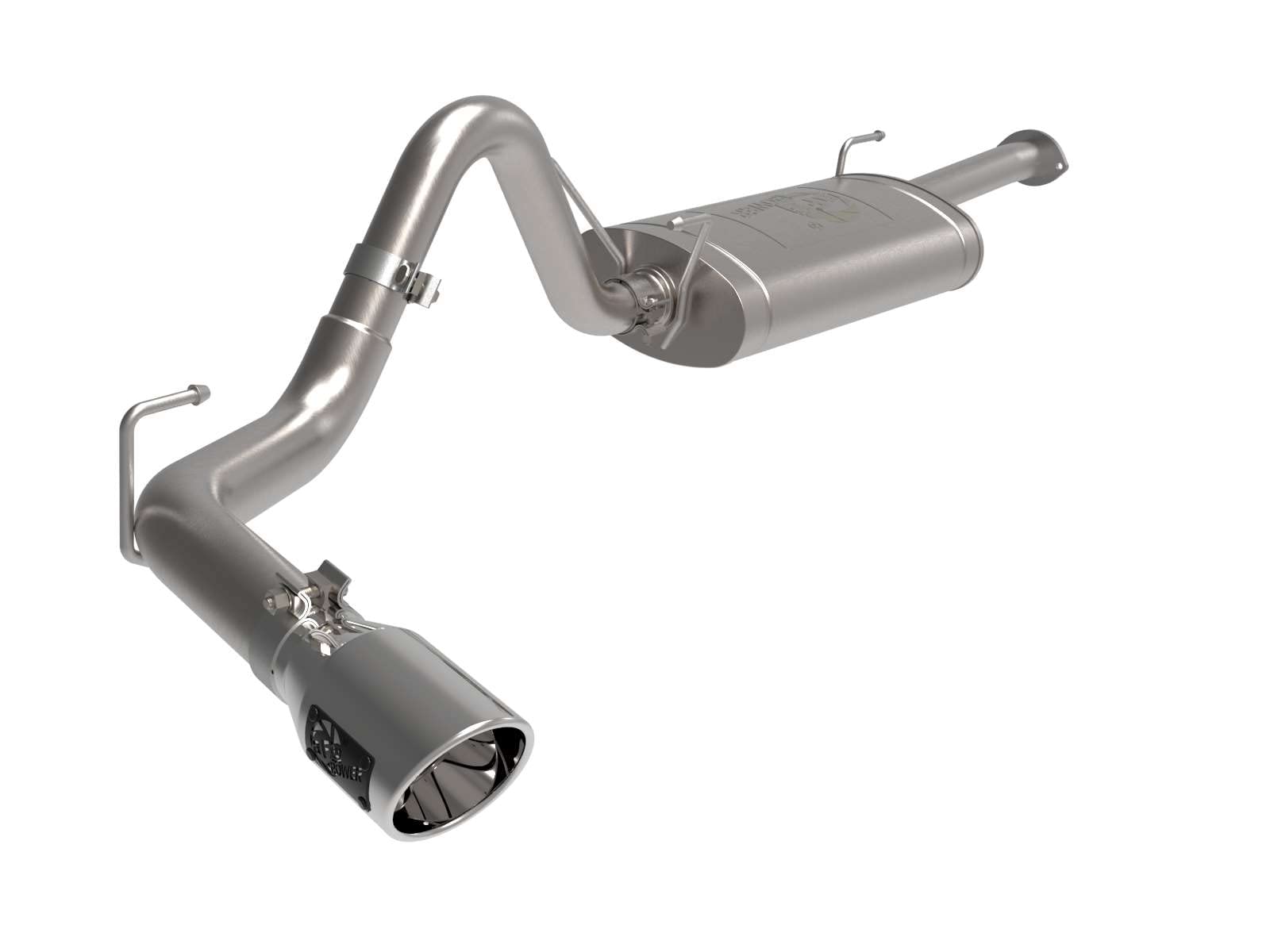 aFe Apollo GT Series 16-22 Toyota Tacoma 2.5in. - 3in. 409 SS Cat-Back Exhaust w/ Polished Tip