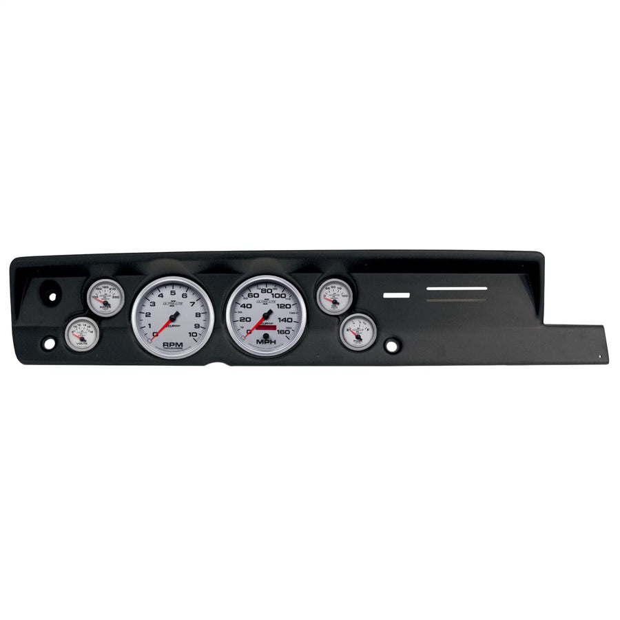 AutoMeter Dash Kit Direct Fit, (5" X2, 2 1/16" X4), Plym Cuda Heat 67-69, Ultra-Lite Ii (2118-14)