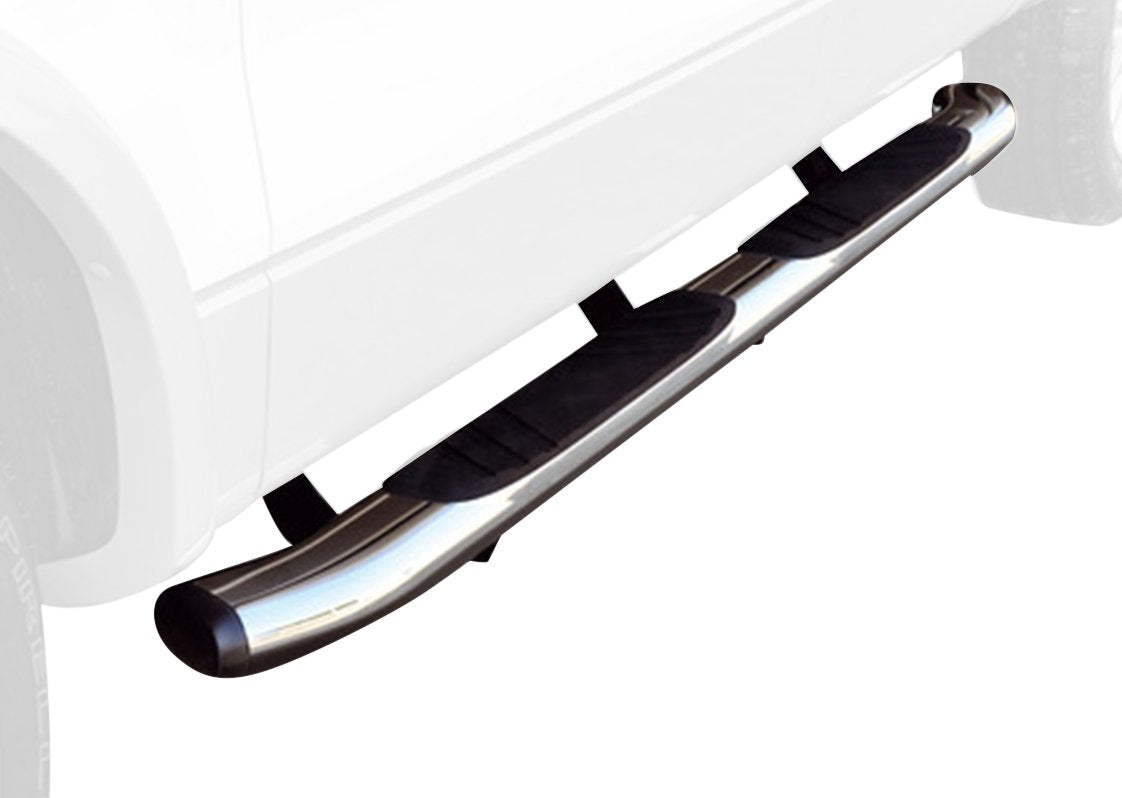 5" OE Xtreme Composite Sidesteps & Brackets RealTruck | Composite, Chrome | 685415680CC | Fits 2015-2026 Ford F-150 Super Cab Pickup; 2017-2020 Ford F-150 Raptor Super Cab Pickup