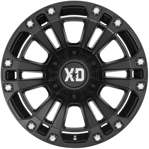 Xd851 XD Wheels Monster 3 Satin Black Wheel with Alloy Steel (20 x 10. inches /5 x 78 mm, -18 mm Offset)