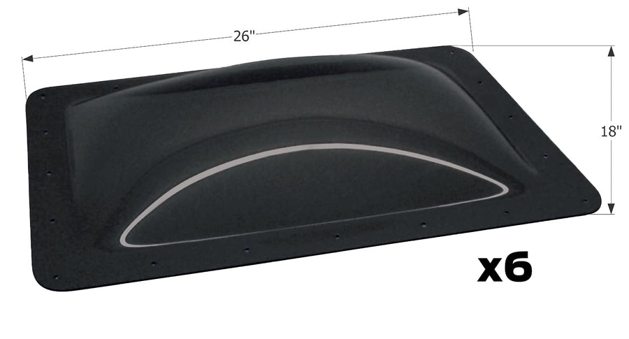 Skylight ICON 14269, SL1422D, Dark Smoke, 6-Pack