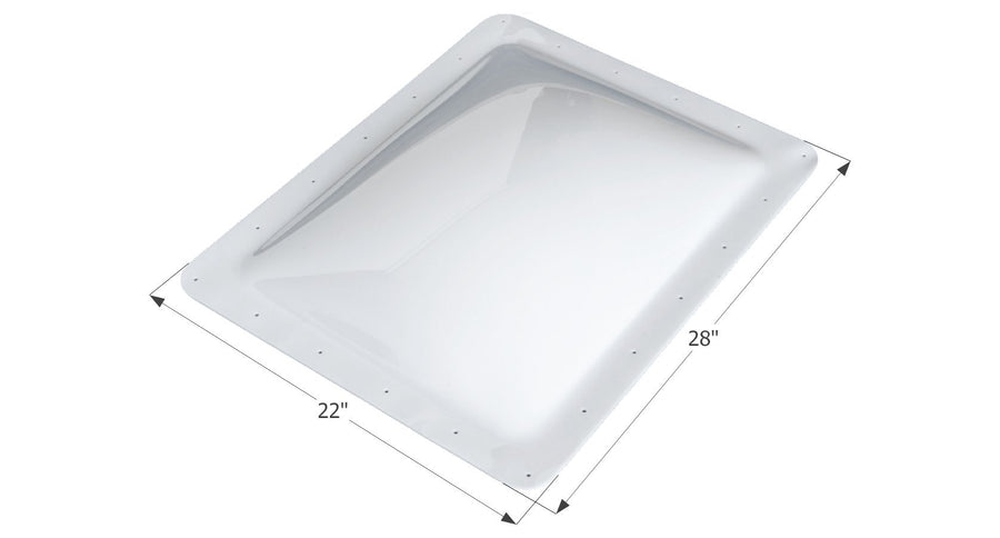 SL1824-24" x 18" x 4", ICON 01853 RV Skylight, White