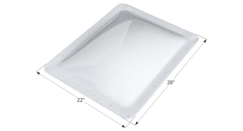 SL1824-24" x 18" x 4", ICON 01853 RV Skylight, White