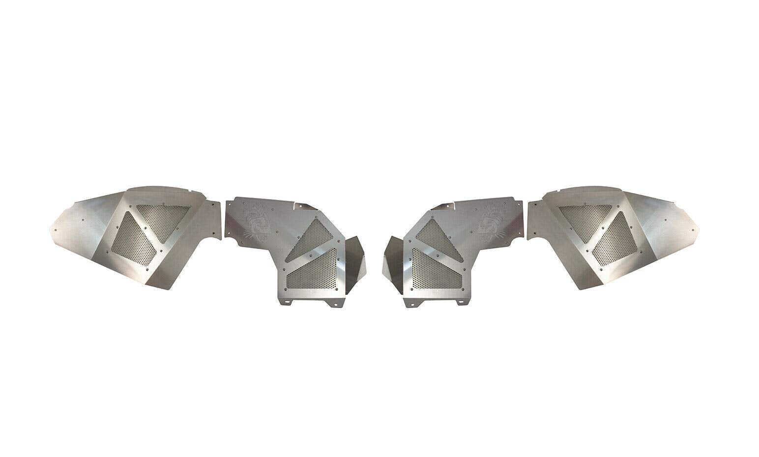 JL Inner Fenders Front FISHBONE Offroad FB33108F - Raw Aluminum