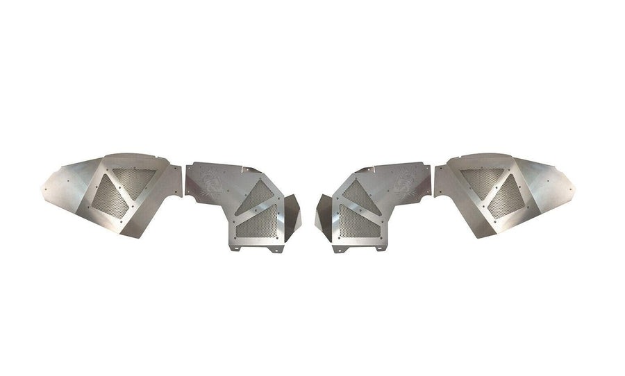 JL Inner Fenders Front FISHBONE Offroad FB33108F - Raw Aluminum