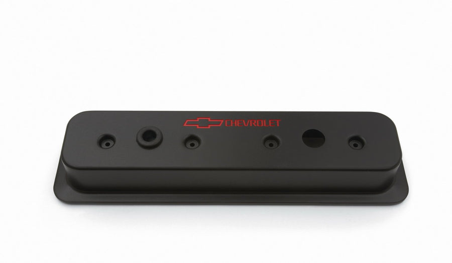 Black Proform 141-131 SBC Blk Crinkle Die Cast Center Bolt Valve Cover