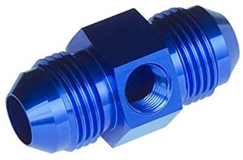 Red Horse Performance -04 Male To 9190-04-1 Male AN/JIC With 1/8" NPT In Hex - Blue