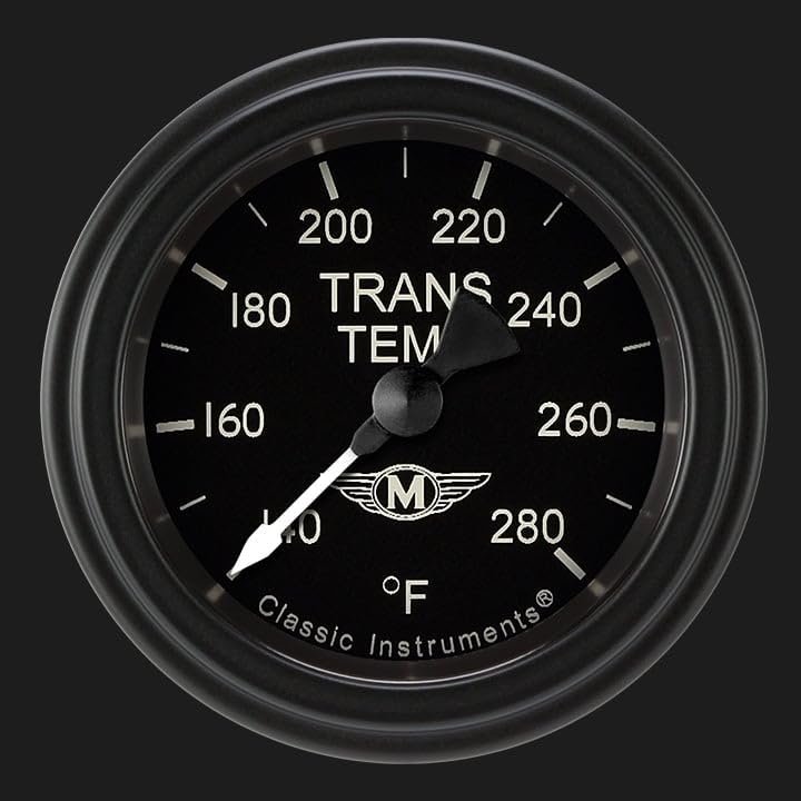 MA127BLF Classic Instruments Moal Bomber 2-1/8" Transmission Temperature Gauge Full Sweep