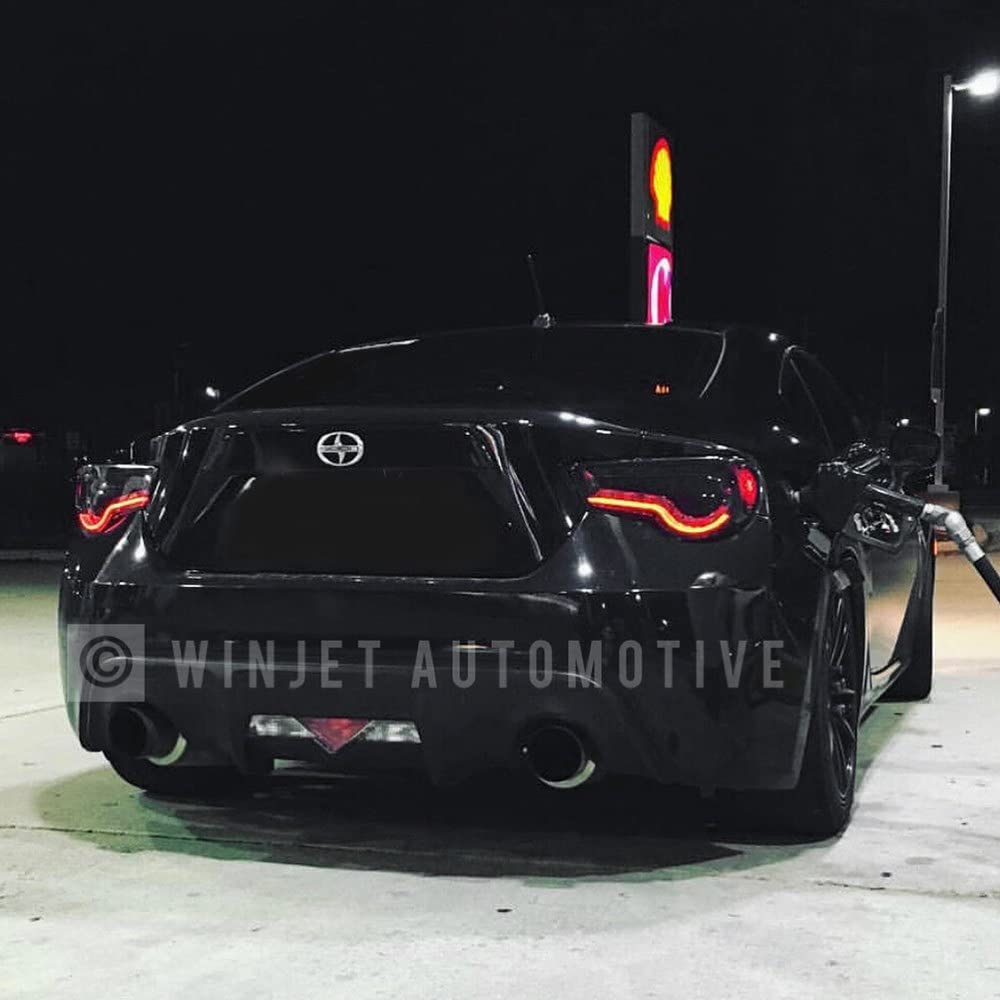 Winjet DRL LED Tail lights for [2013 2014 2015 2016 2017 2018 2019 2020 Scion FR-S Toyota 86 Subaru BRZ] Street Series