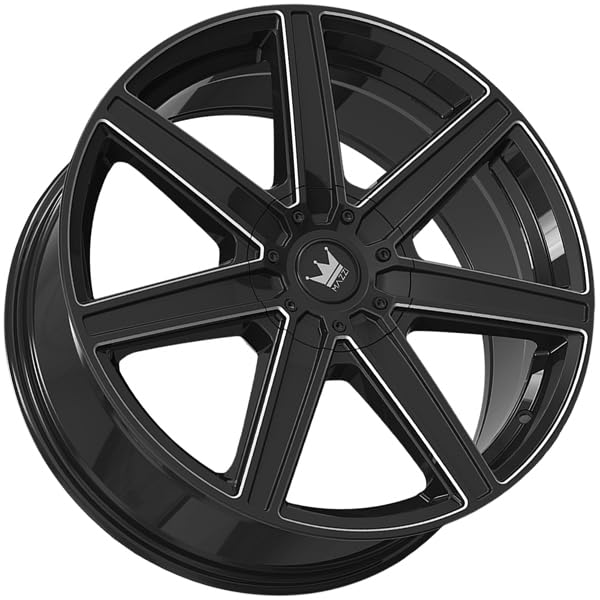 Laguna 376 Mazzi Wheels 376-8814B Gloss Black/Milled 18X8 5-108/5-114.3 35mm 72.6mm