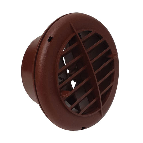 A10-3352VP Valterra Rotating/Dampered Heating and A/C Register - 4" ID x 5-1/2" OD, Brown