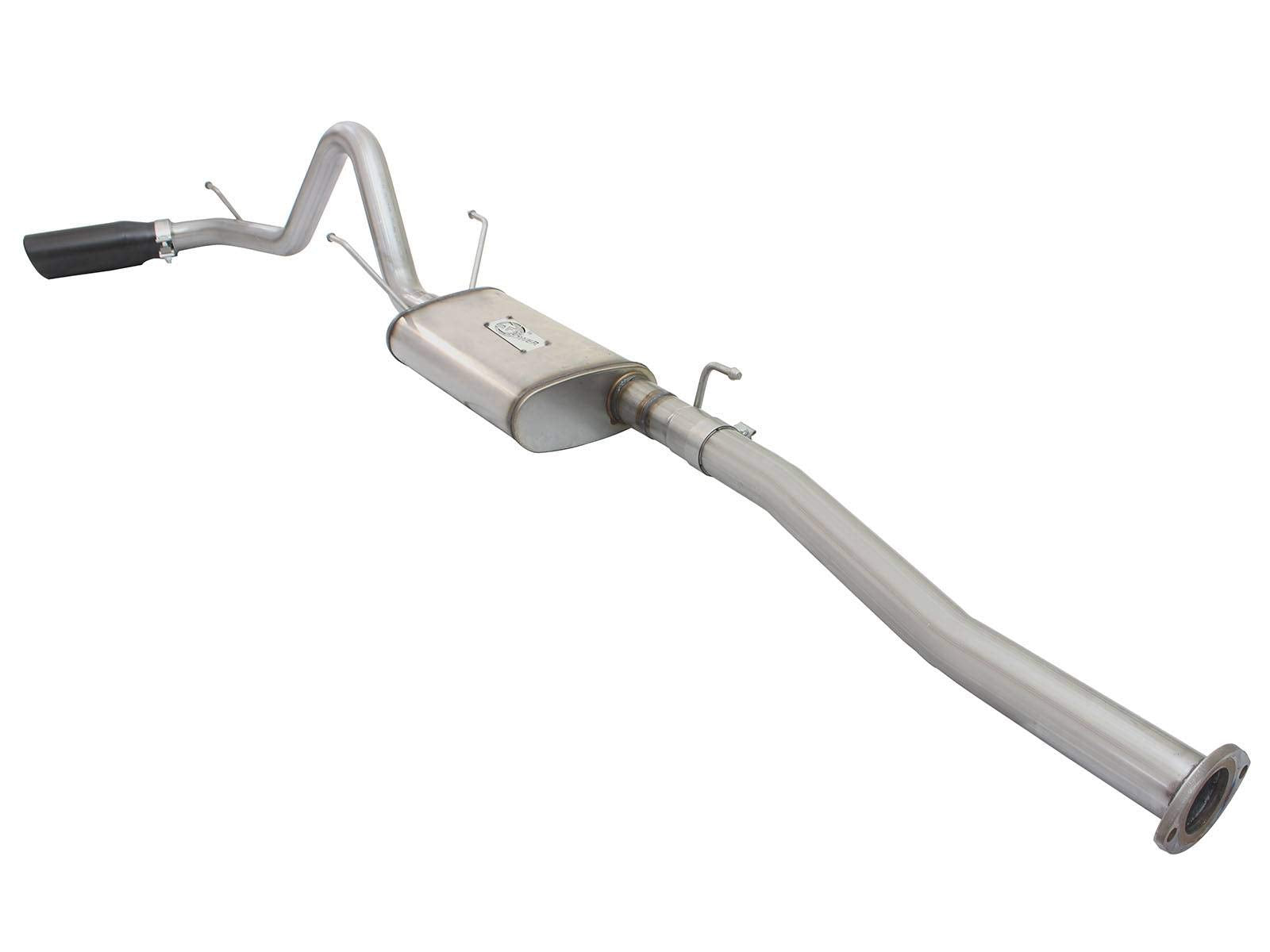 MACH Force-Xp aFe Power 2-1/2" Stainless Steel Cat-Back Exhaust System with Black Tip