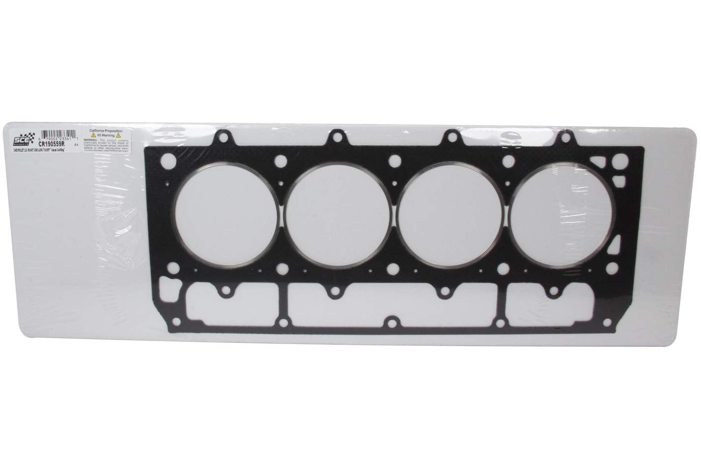 Cylinder Head Gasket, SCE Gaskets, Vulcan Cut Ring, 4.056 in Bore, 0.059 in Compression Thickness, Passenger Side, Composite, GM LS-Series, Each