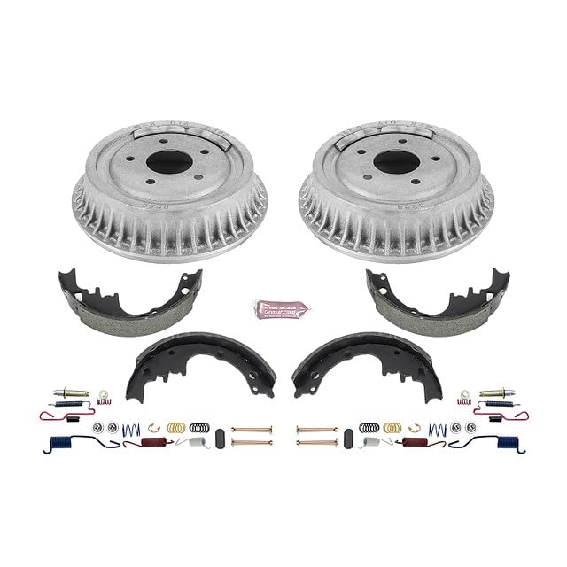 Power Stop Autospecialty KOE15276DK Rear Replacement Brake Kit-OE Brake Drums & Ceramic Brake Pads For Chevrolet LLV 1987-1991 [Model Specific]