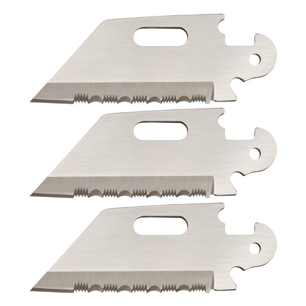 Cold Steel Click-N-Cut unisex adult Click N Cut, 3 Pack Utility Serrated Blades, One Size US