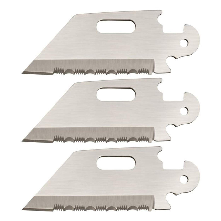 Cold Steel Click-N-Cut unisex adult Click N Cut, 3 Pack Utility Serrated Blades, One Size US