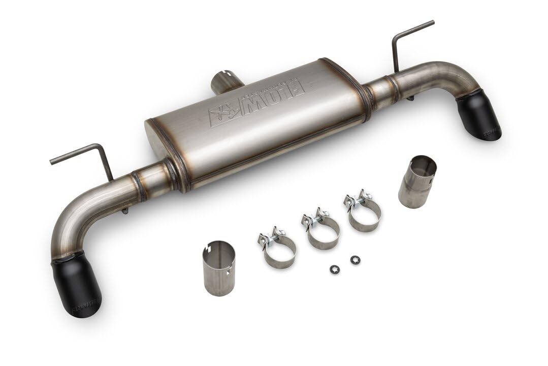 Flowmaster FlowFx 718154 Axle-Back Exhaust Stainless Dual Exit Black Tips