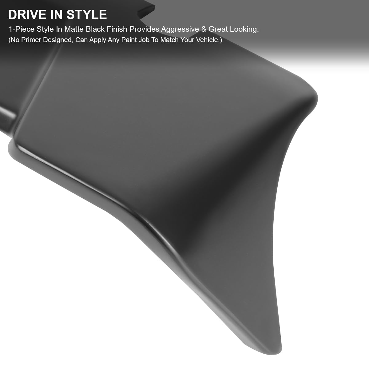 Matte Black ABS Cab Roof Spoiler Spec-D Tuning for 2015-2020 Ford F150 Models