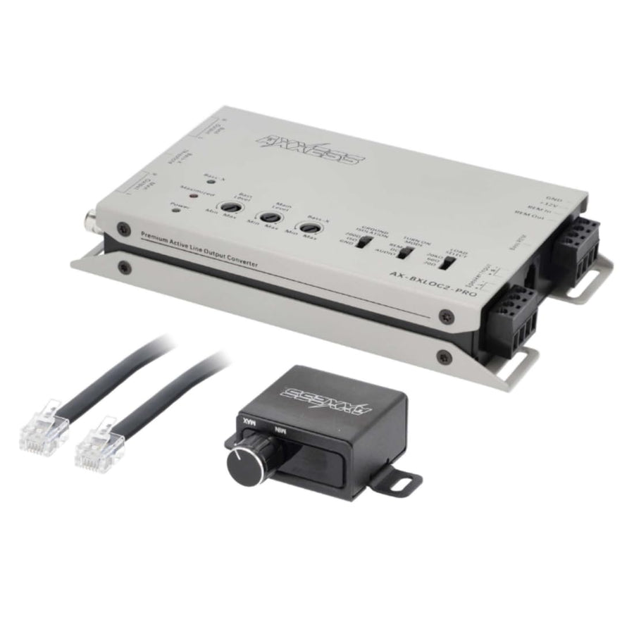 4CH Active Line Output Converters Metra Brands with Bass Restoration + Ba