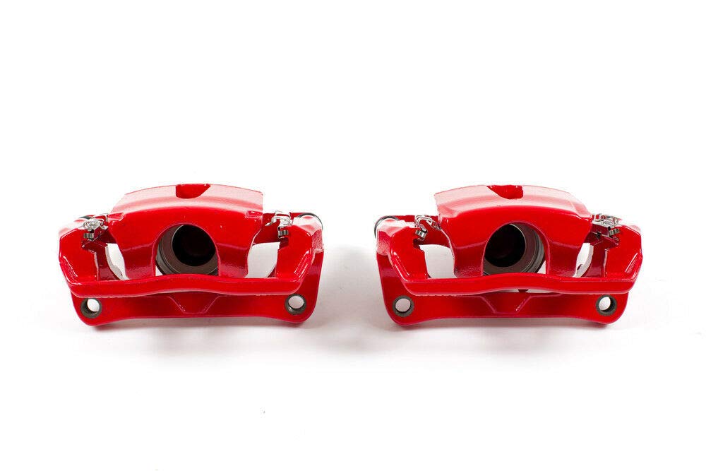 Rear Power Stop S5396 Calipers Pair For 2012 2013 2014 Ford F150 | 2015 2016 2017 Ford F150 [Manual Parking Brake Models] | 2012 - 2018 Ford F150 Raptor [Manual Parking Brake Models]